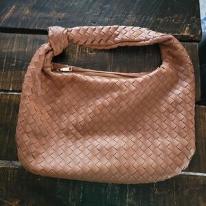NEW Urban Expressions Elegant Tan Woven Women's Boho Bag